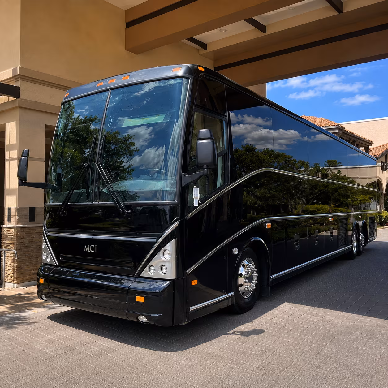 Augusta augusta airport transportation party bus exterior