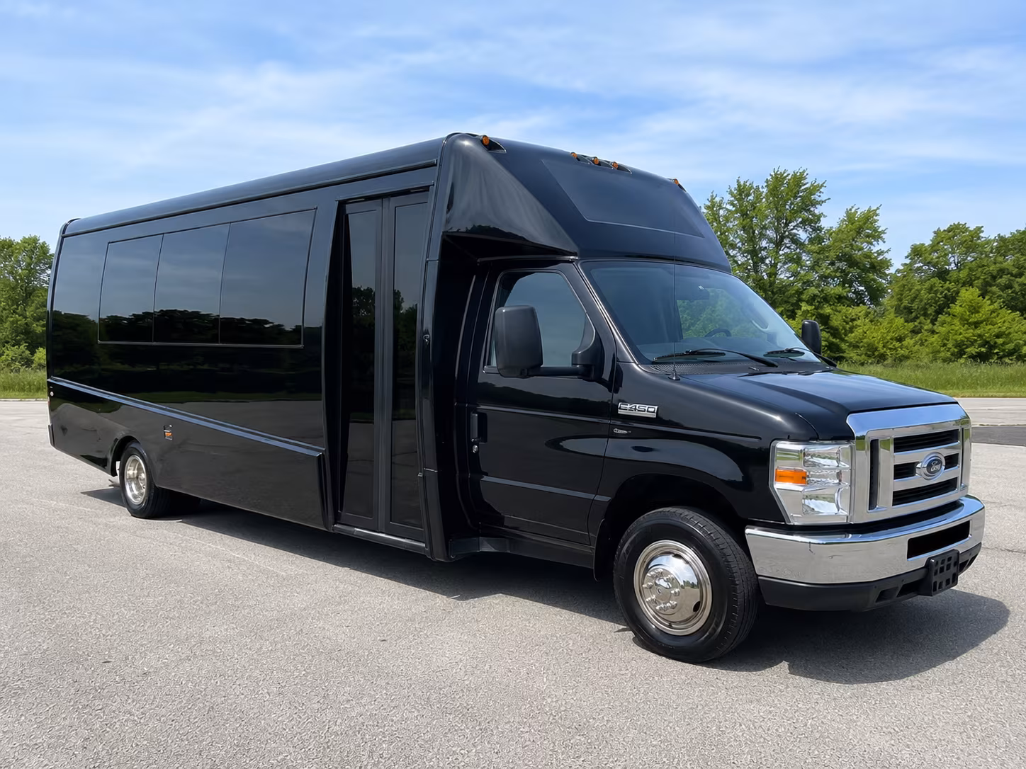 Augusta augusta school event bus rental party bus exterior