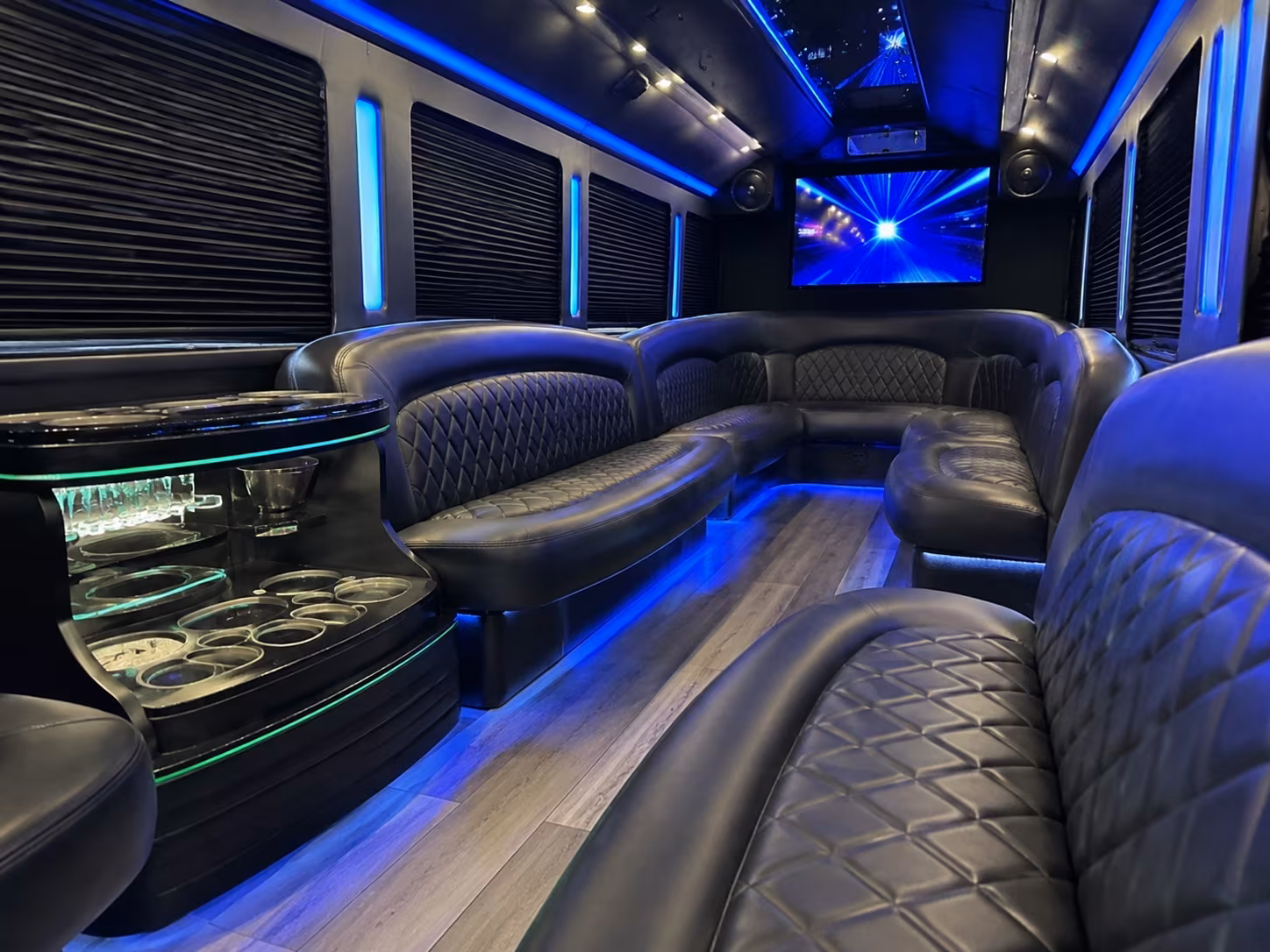 Augusta augusta wedding party bus rental party bus exterior