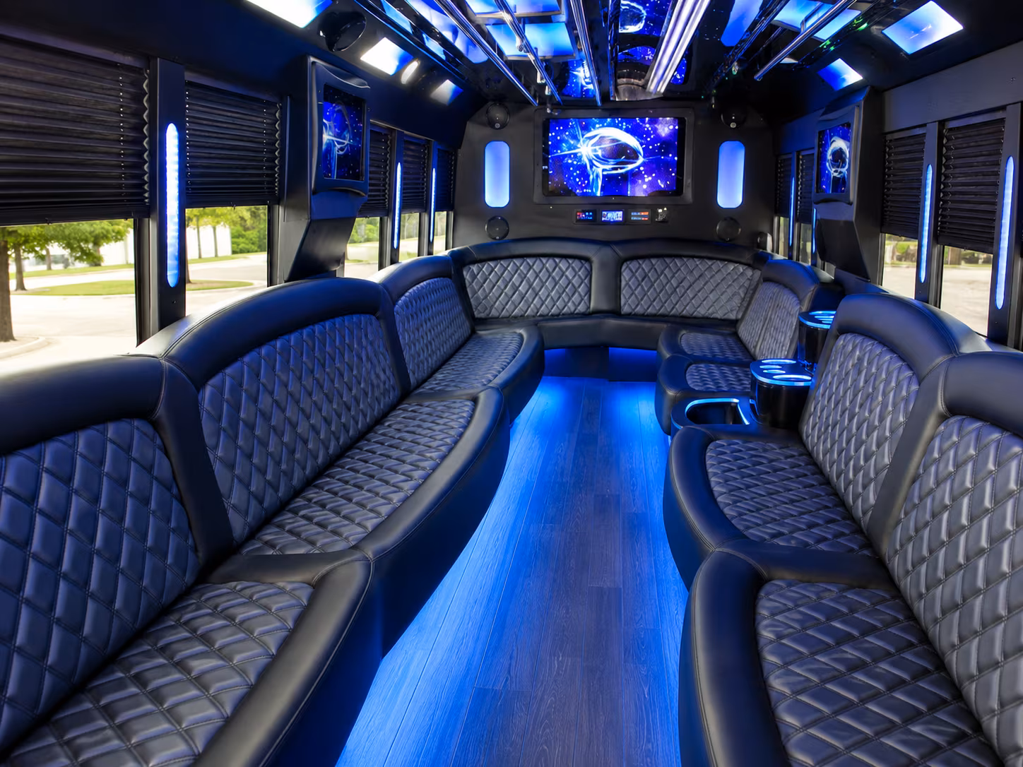 Augusta Winery Tour & Pub Crawl Transportation party bus interior