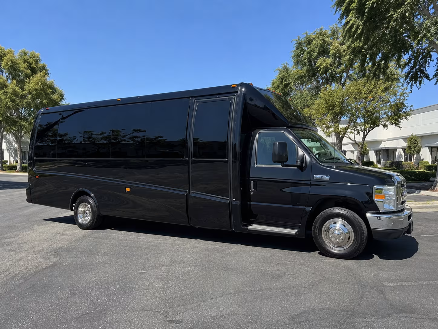 Interior of a party bus rental serving Augusta