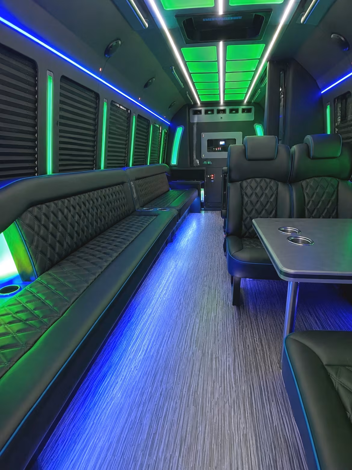 Minibus interior