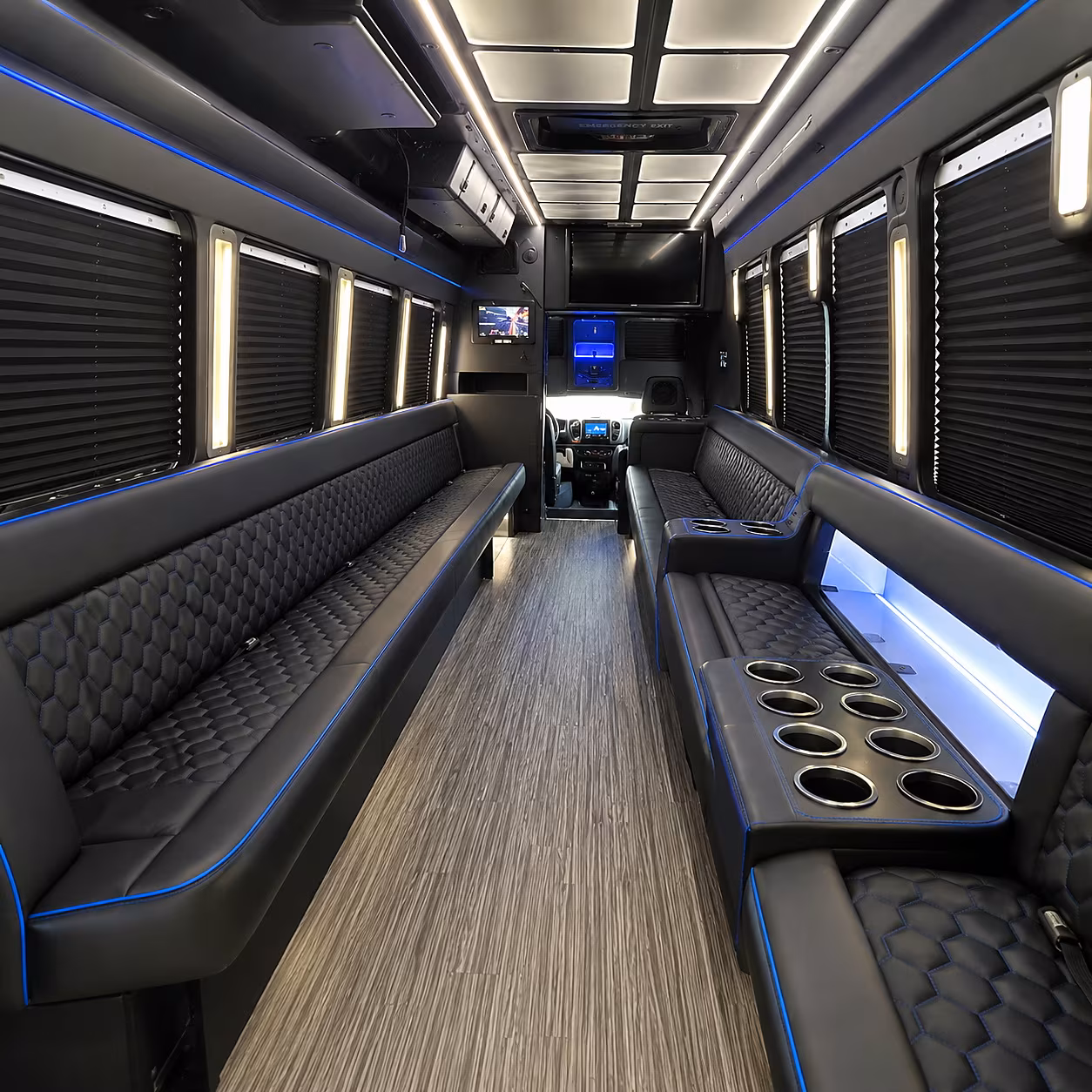 Minibus interior