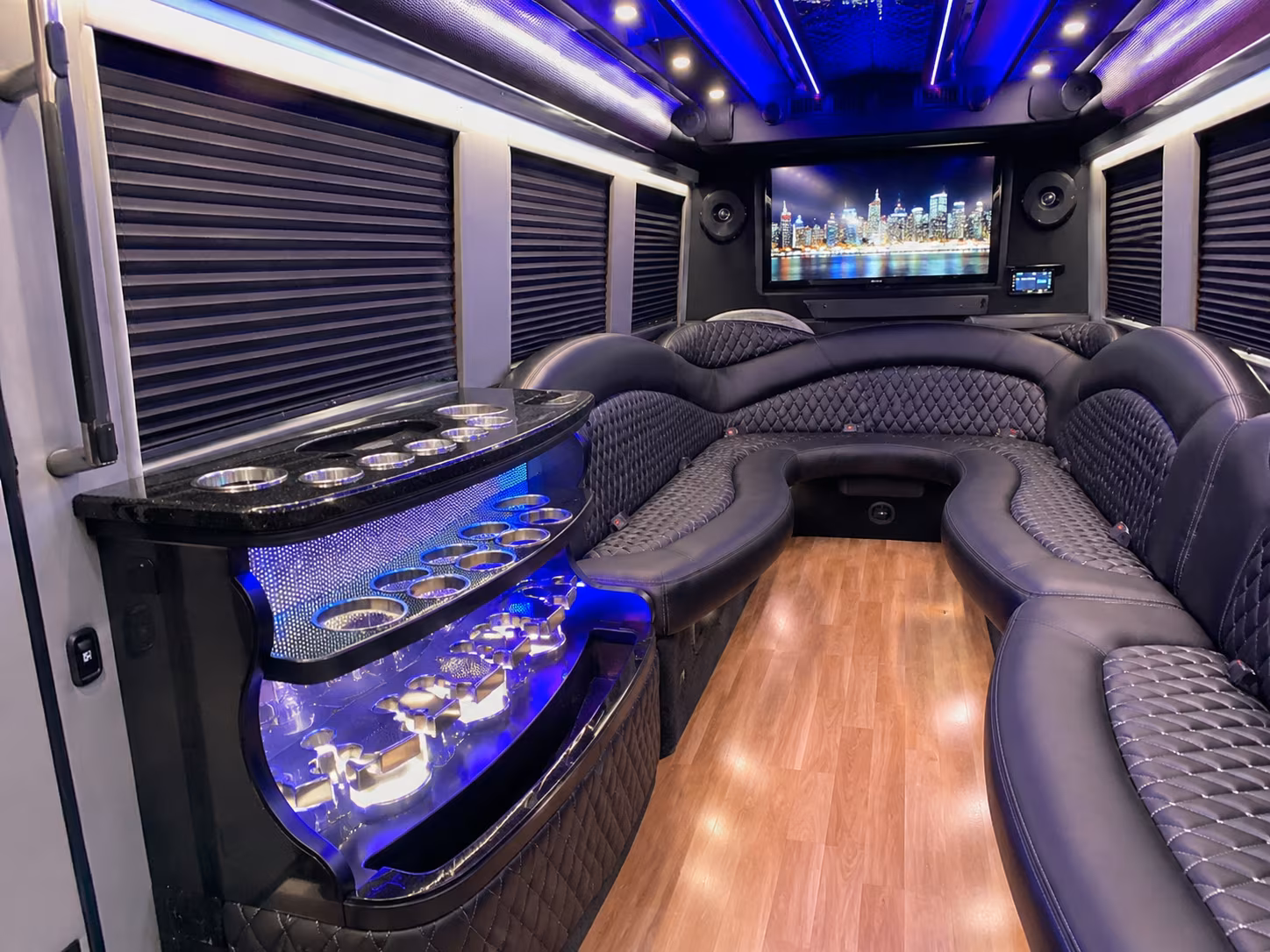 Minibus interior