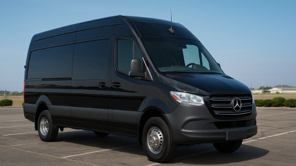 Exterior of Augusta Party Bus Company's 14 Passenger Sprinter Limousine in Augusta