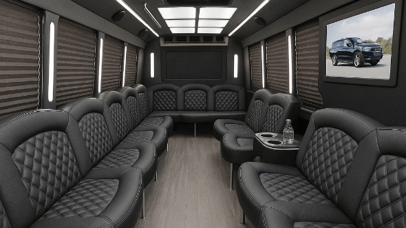 20 passenger party bus interior