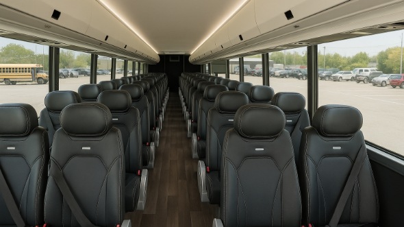 Interior of Charter Bus Company Augusta's 30 Passenger Minibus in Augusta