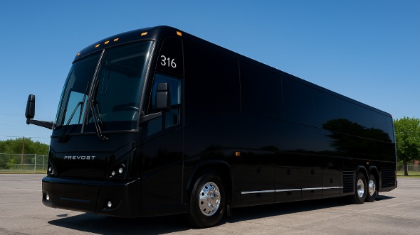 Exterior of Charter Bus Company Roswell's 40 Passenger Party Bus in Roswell