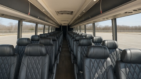 Interior of Charter Bus Company Augusta's 44 Passenger Charter Bus in Augusta