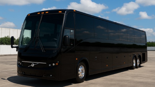 Exterior of Charter Bus Company Augusta's 45 Passenger Charter Bus in Augusta