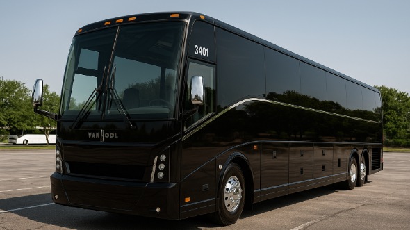 Exterior of Charter Bus Company Charleston's 50 Passenger Party Bus in Charleston