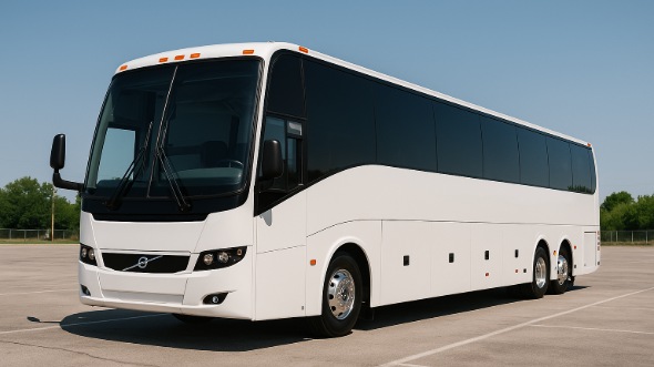 Exterior of Charter Bus Company Augusta's 54 Passenger Charter Bus in Augusta