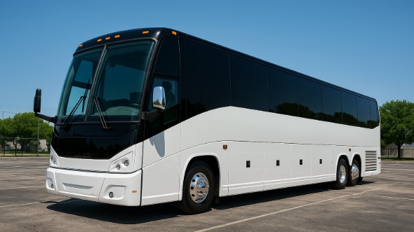 Exterior of Charter Bus Company Augusta's 55 Passenger Charter Bus in Augusta