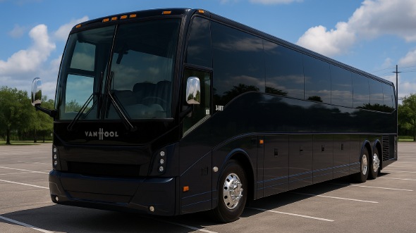Exterior of Charter Bus Company Augusta's 56 Passenger Charter Bus in Augusta